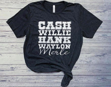 Load image into Gallery viewer, Cash,Willie,Hank,Waylon,Merle