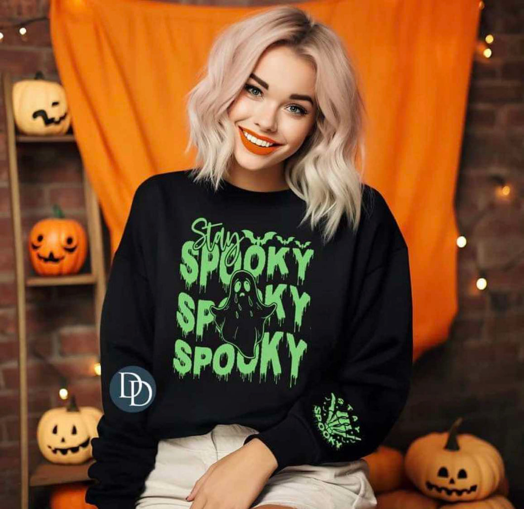 stay spooky w/pocket (green)