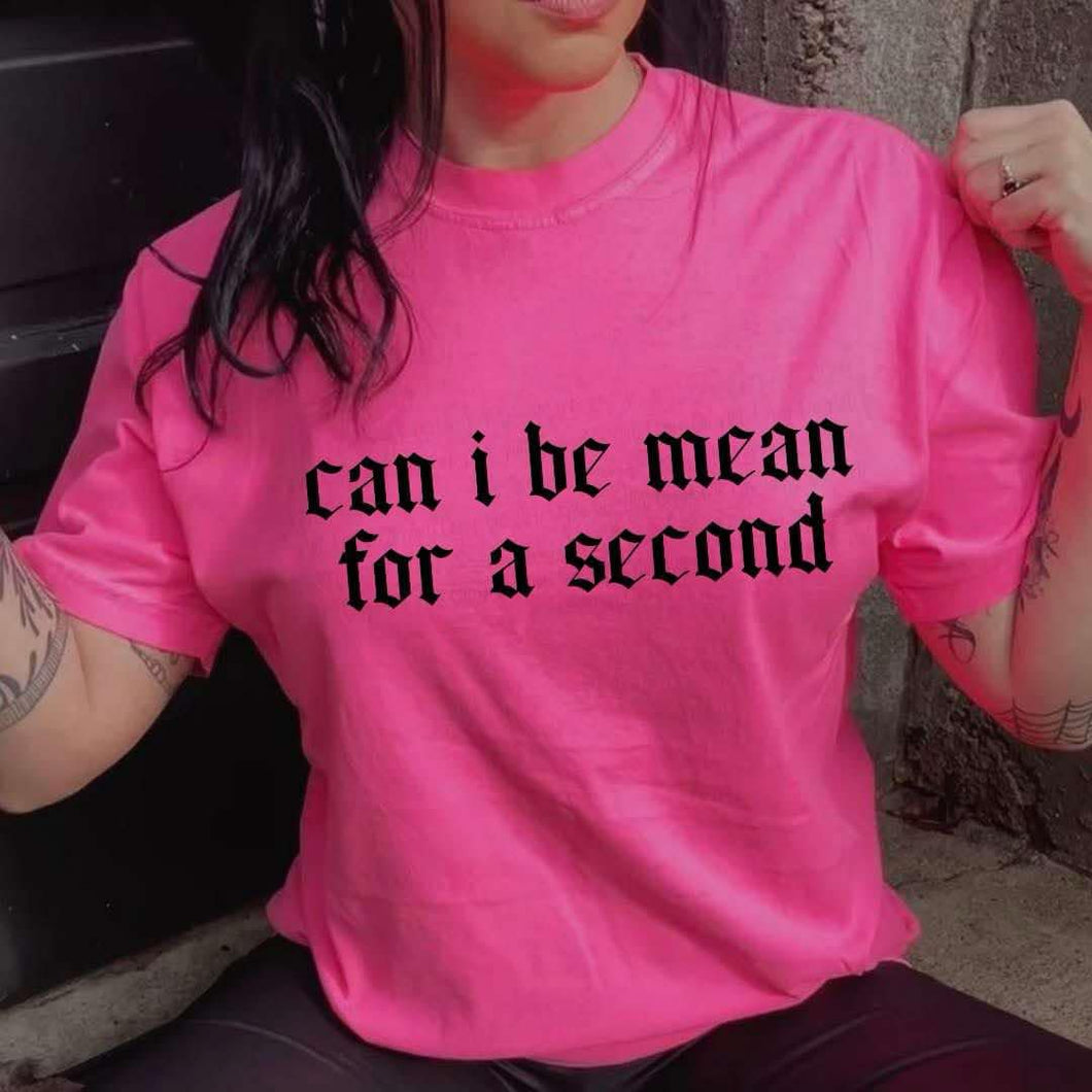 Can I be mean