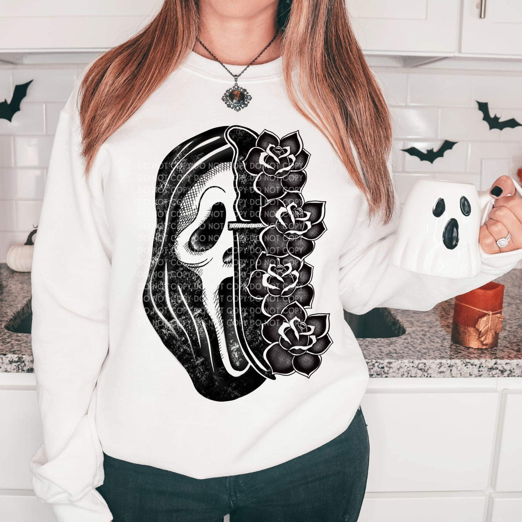 Floral Ghost Face