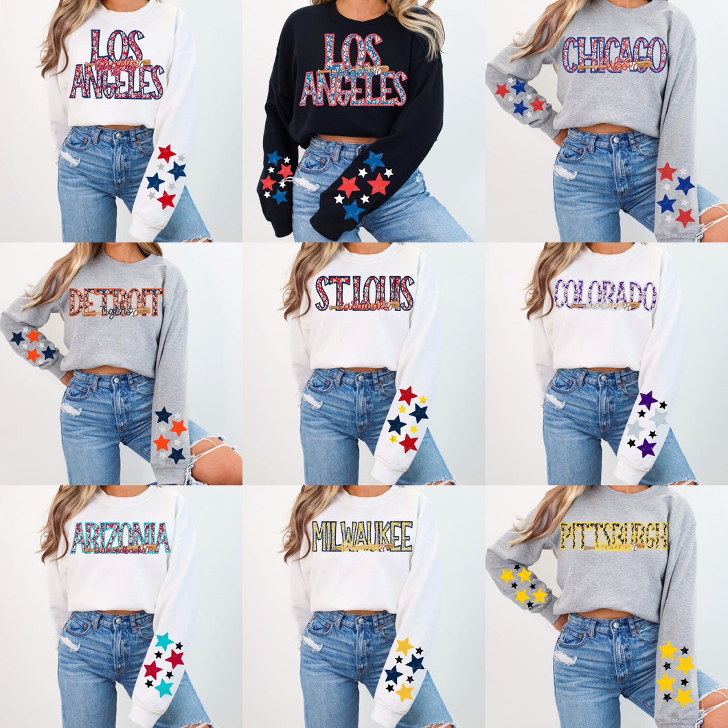 Baseball teams (with sleeves)