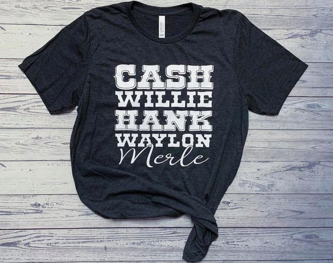 Cash,Willie,Hank,Waylon,Merle