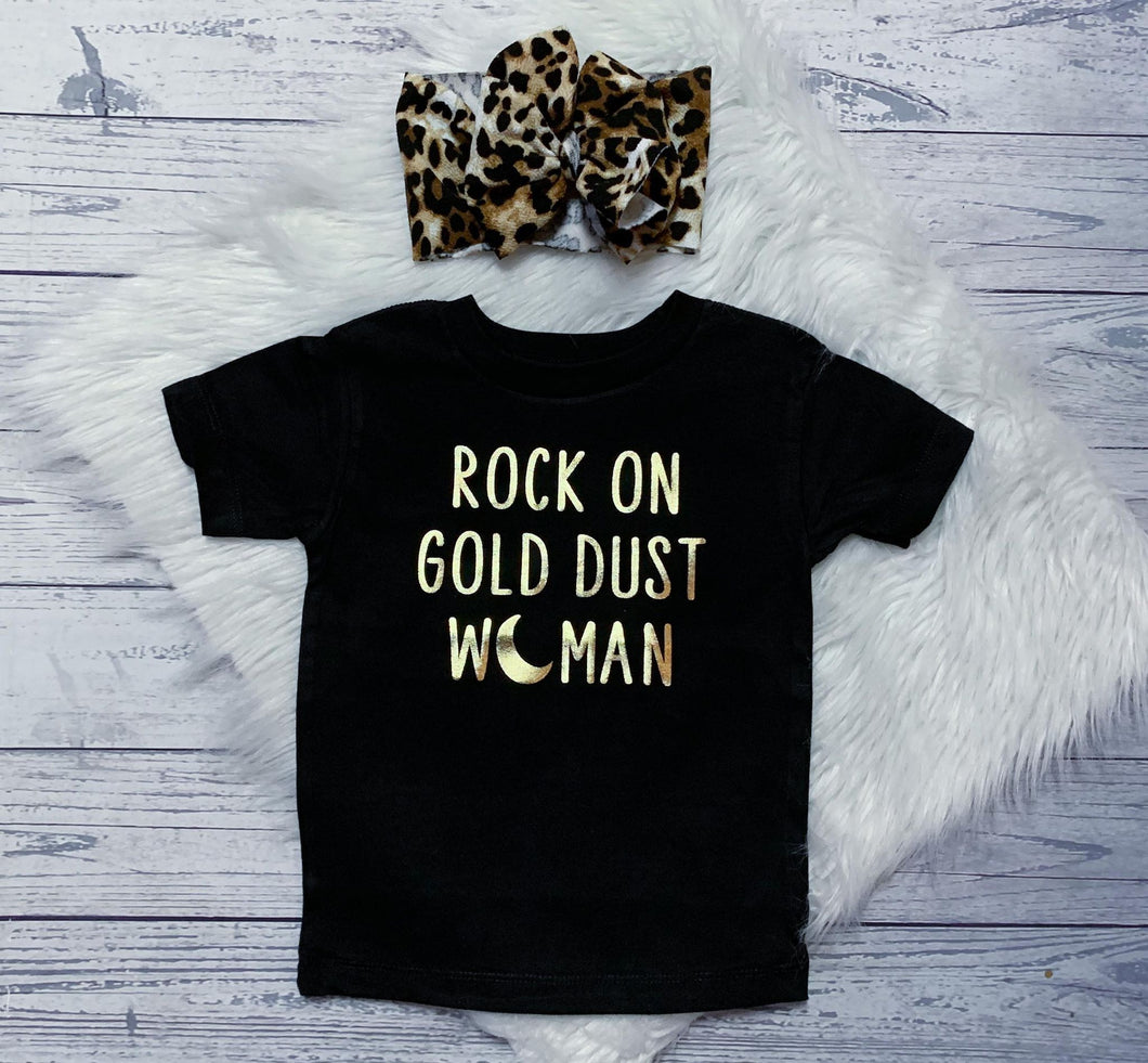 Rock on gold dust